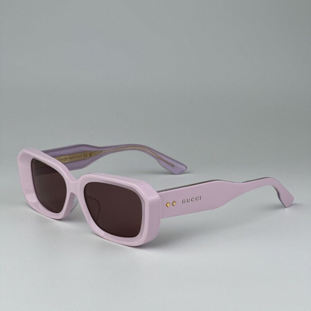 NWT Gucci GG1531SK-003-54 Pink Rectangle 54mm Sunglasses - Picture 2 of 5